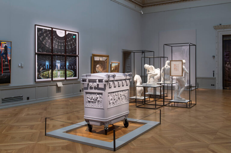 Finnish National Gallery/Ateneum Art Museum, curated by James Putnam “Sarcophagus dustbin” recycled plastic, polyurethane